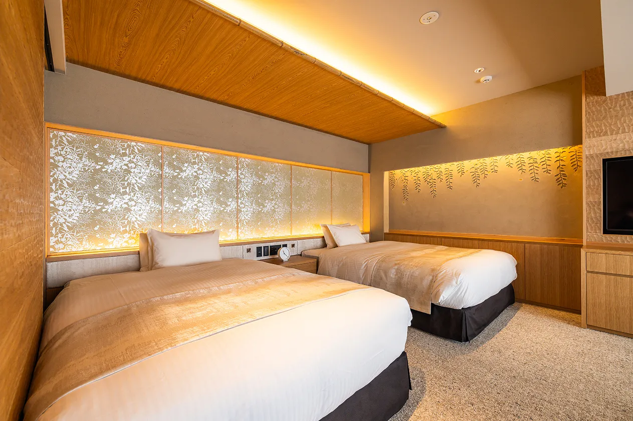 Standard Twin Room with River View 芙蓉（ふよう）／ 風雅（ふうが）