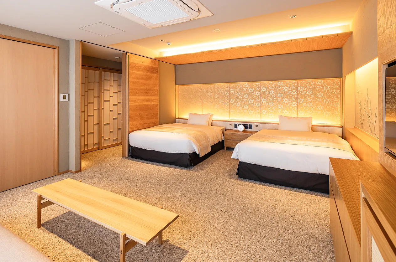 Superior Twin Room with River View 蛍火（ほたるび）／ 雅心（みやばしん）